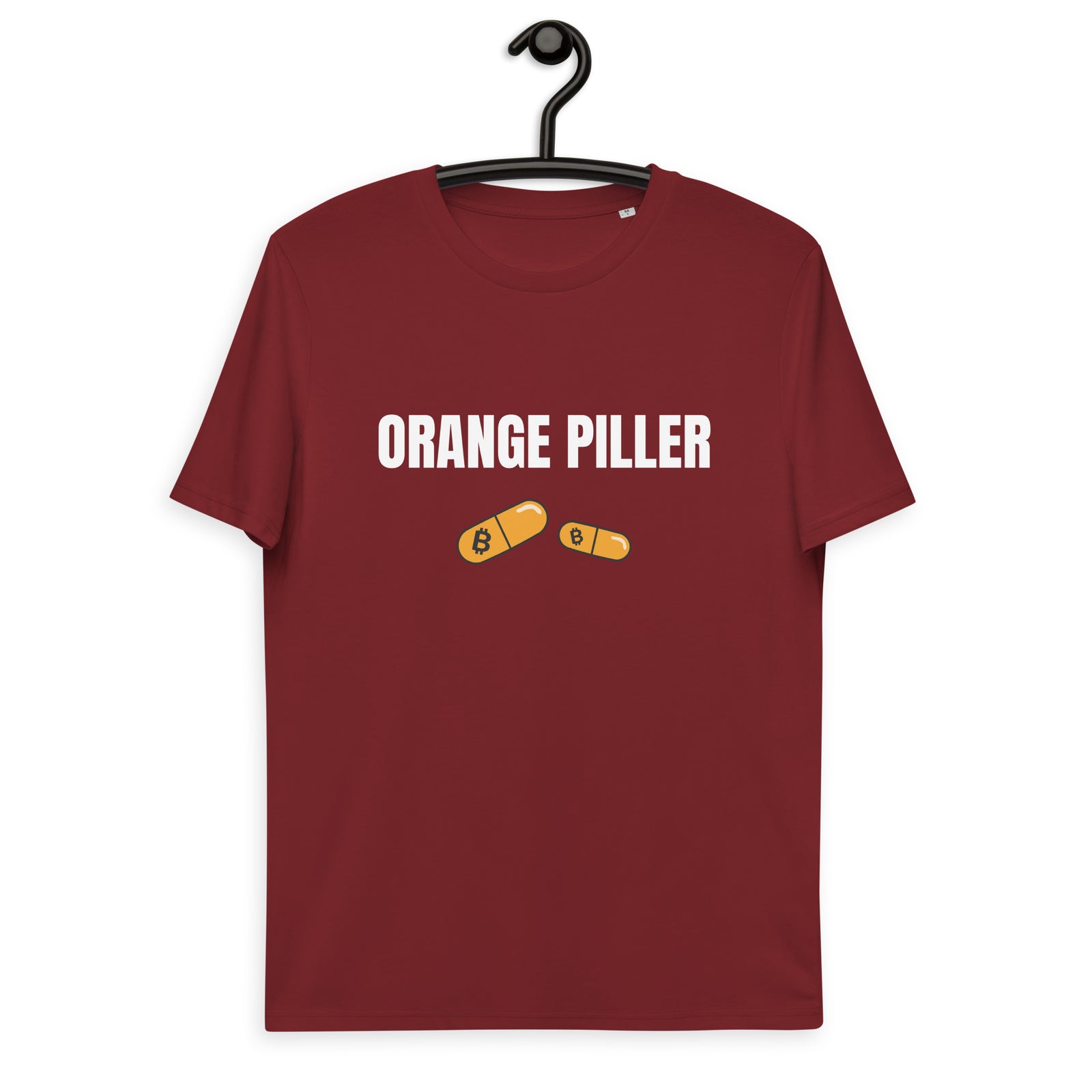 Bitcoin Orange Piller Basic Bio-T-Shirt für Männer