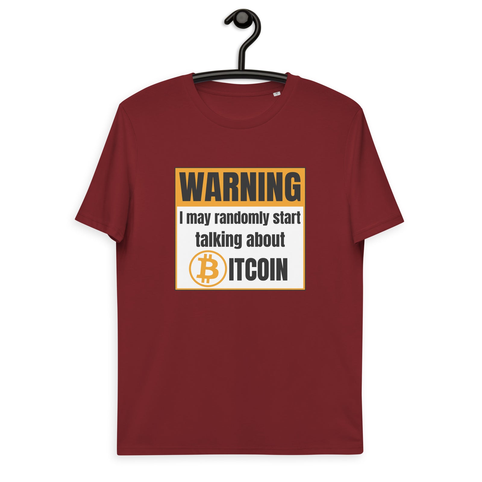 Bitcoin Warning Men's Organic Cotton T-Shirt