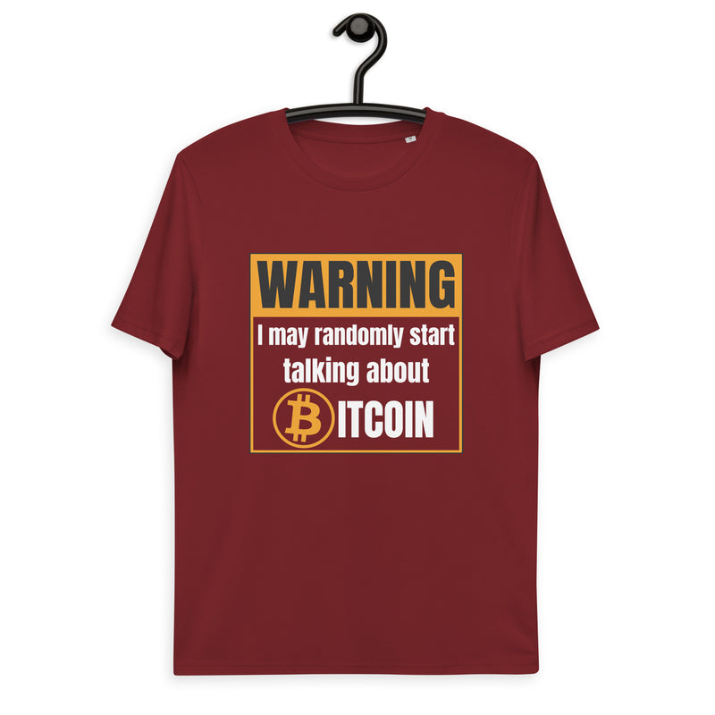 Bitcoin Warning Men's Organic Cotton T-Shirt