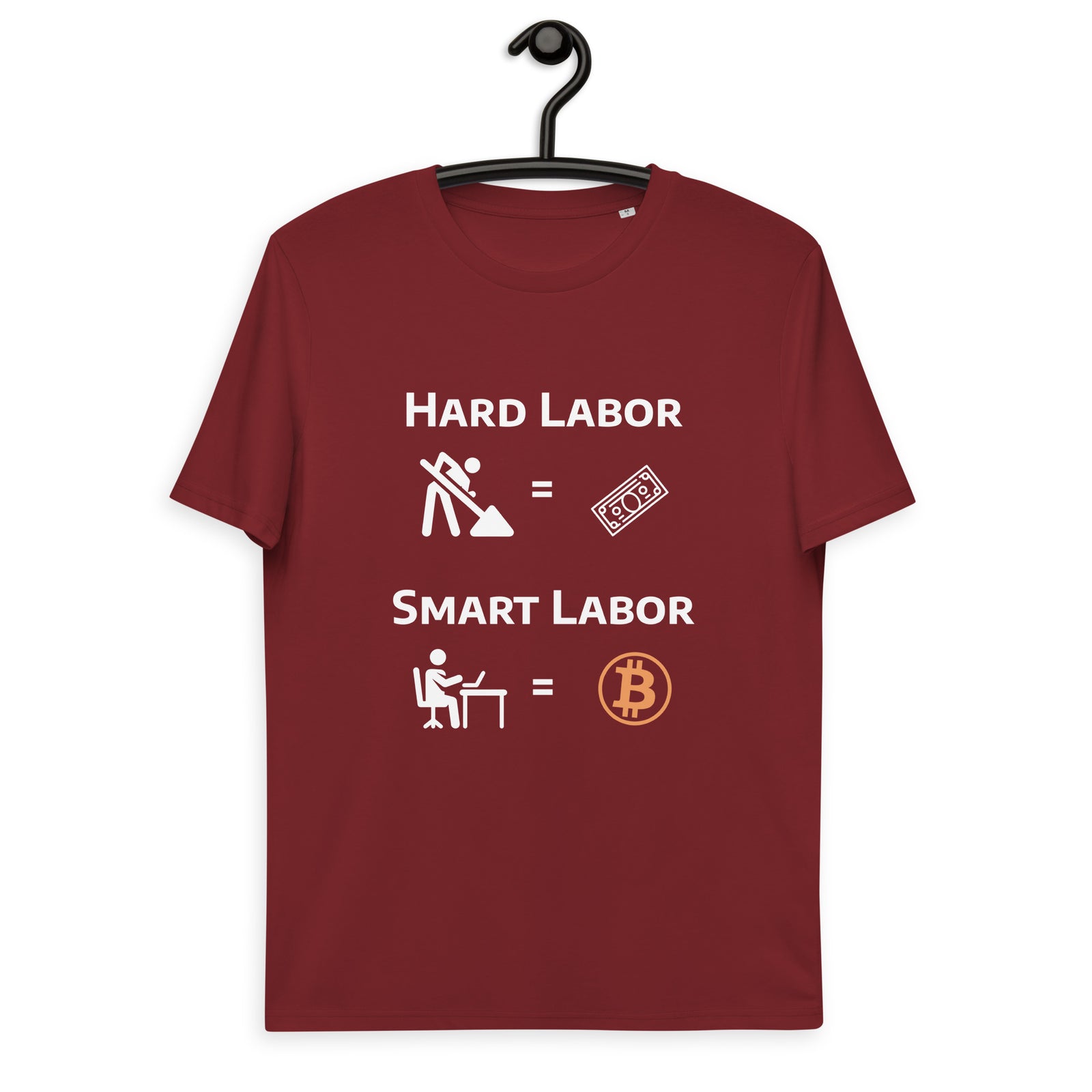 Bitcoin Hard Smart Labor Men's Organic Cotton T-Shirt