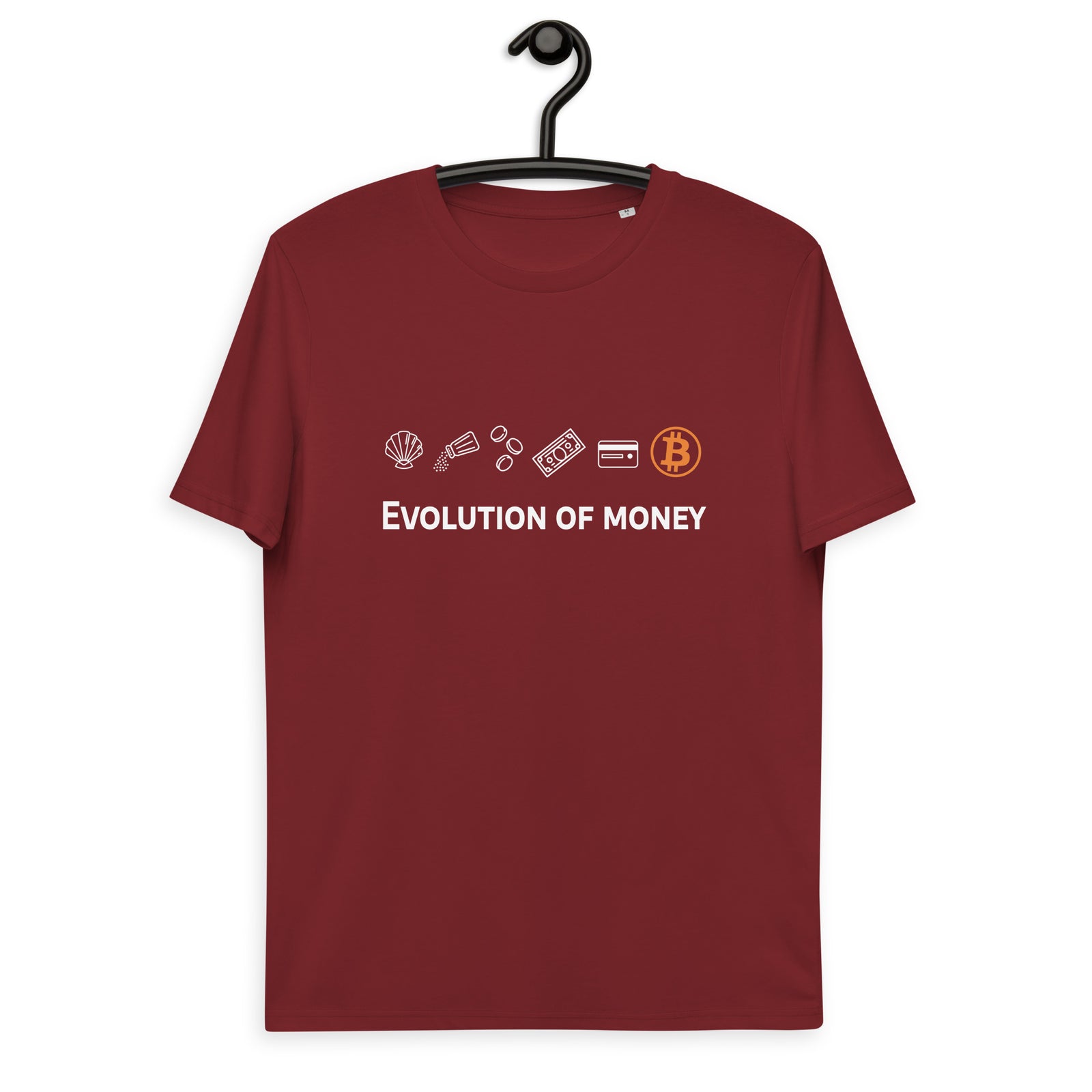 Bitcoin Evolution of Money Men's Organic Cotton T-Shirt