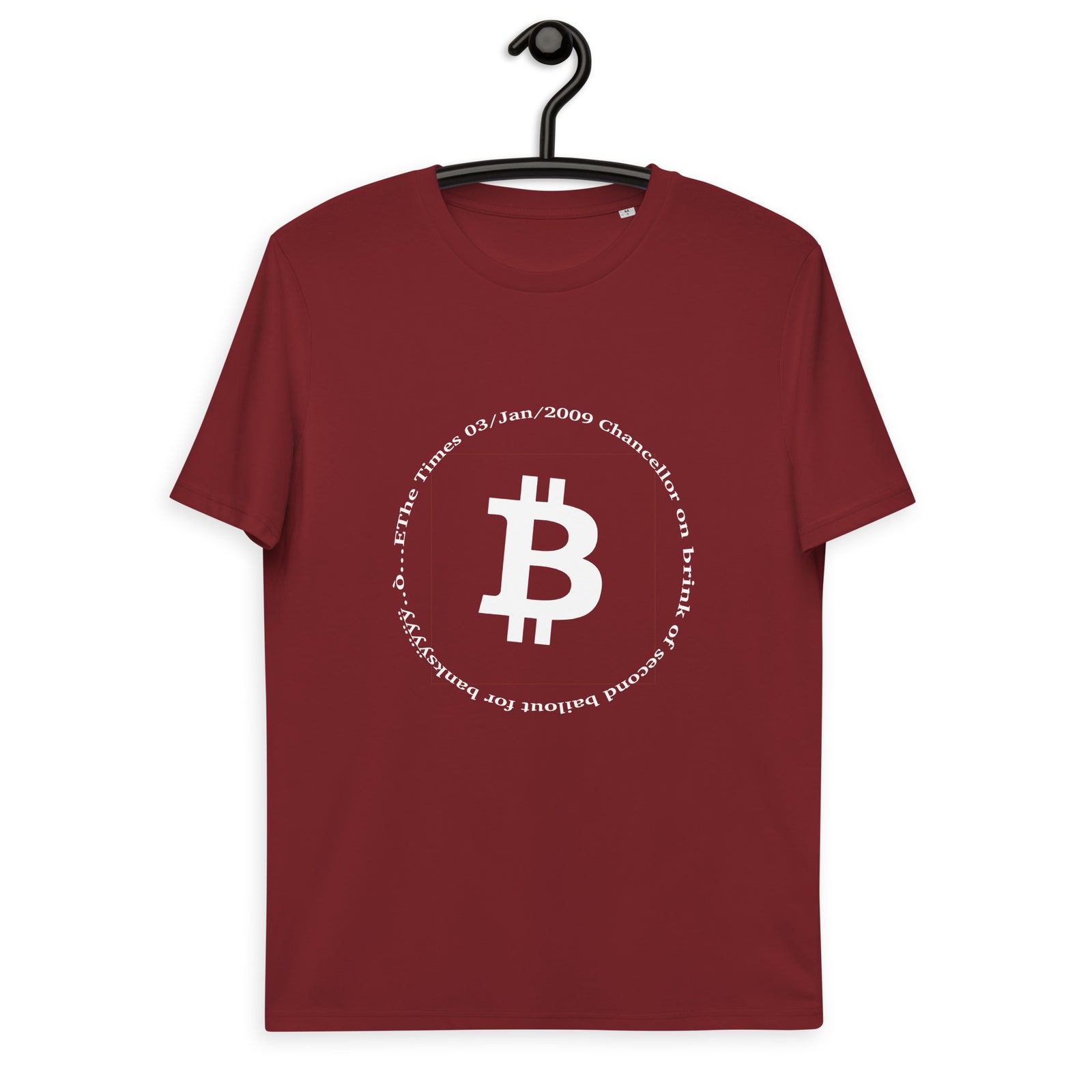 Bitcoin Symbol Men's Organic Cotton T-Shirt