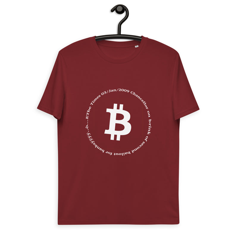 Bitcoin Symbol Men's Organic Cotton T-Shirt