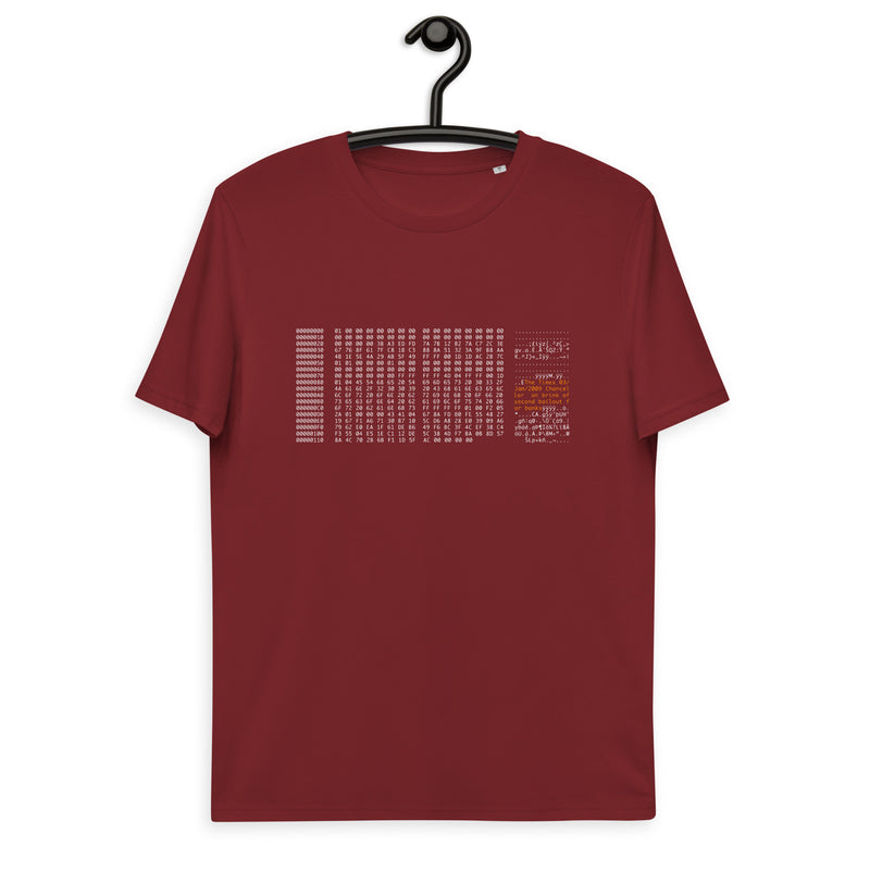 Bitcoin Genesis Block Basic Bio-T-Shirt für Männer