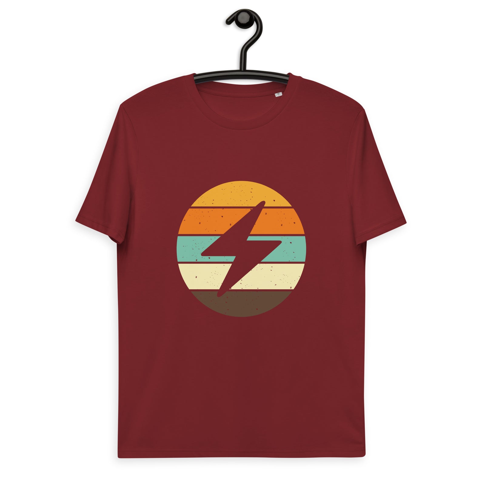 Bitcoin Lightning Retro Men's Organic Cotton T-Shirt