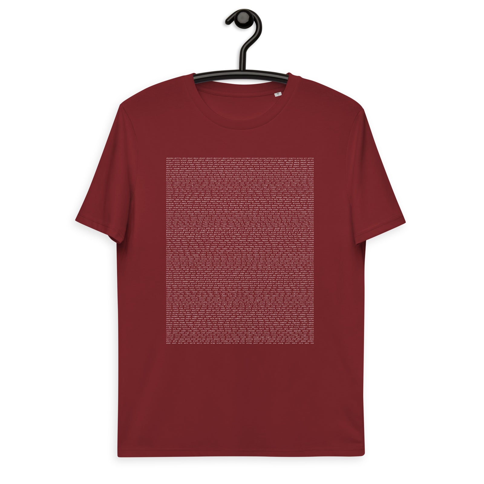 BIP-39 Words Men's Organic Cotton | Bitcoin T-Shirt