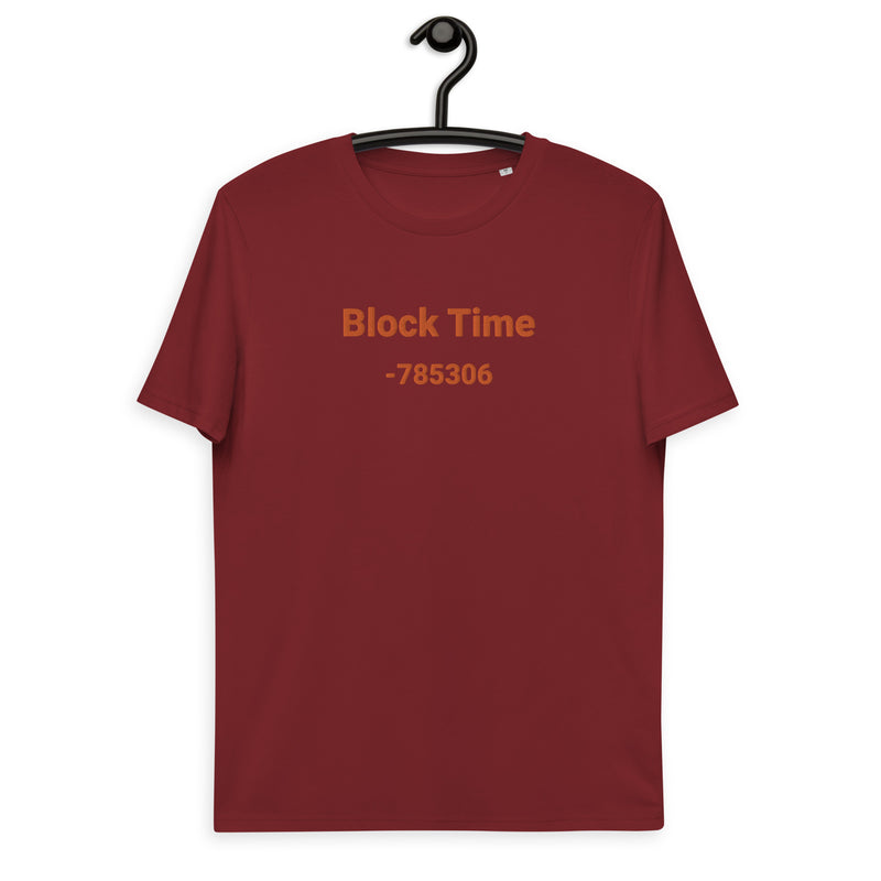 Block Time Personalized Men's Organic Cotton | Bitcoin T-Shirt