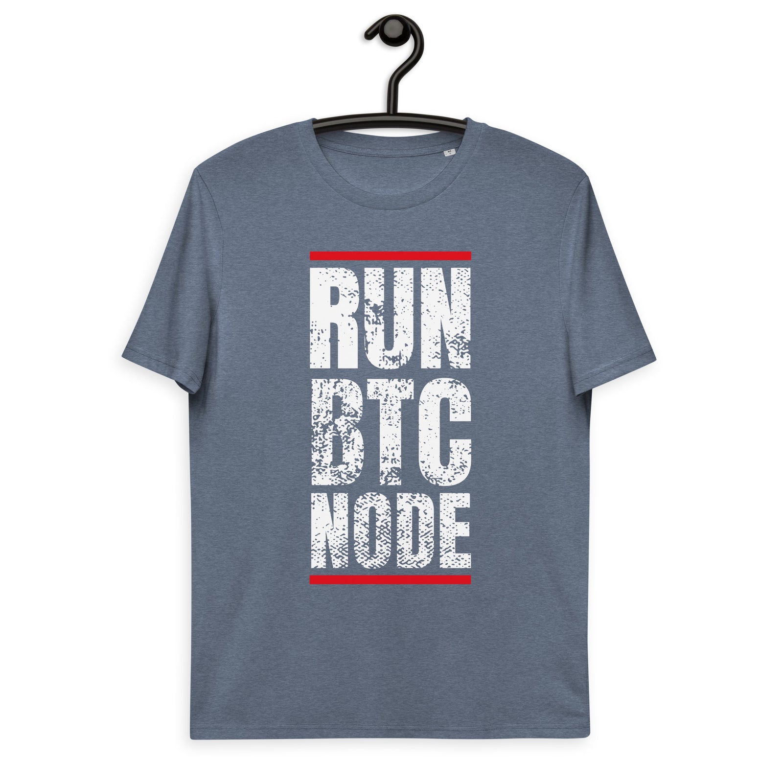 Bitcoin Run BTC Node Basic Bio-T-Shirt für Männer