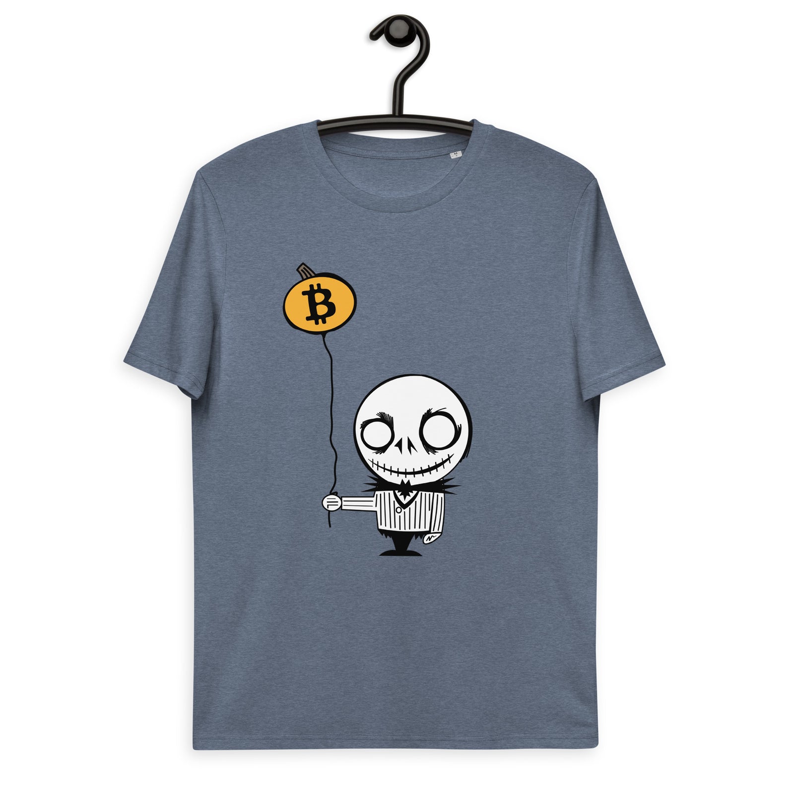 Bitcoin Halloween Basic Bio-T-Shirt für Männer