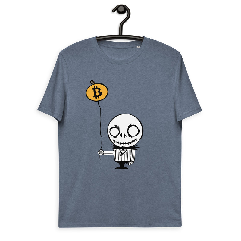 Bitcoin Halloween Basic Bio-T-Shirt für Männer