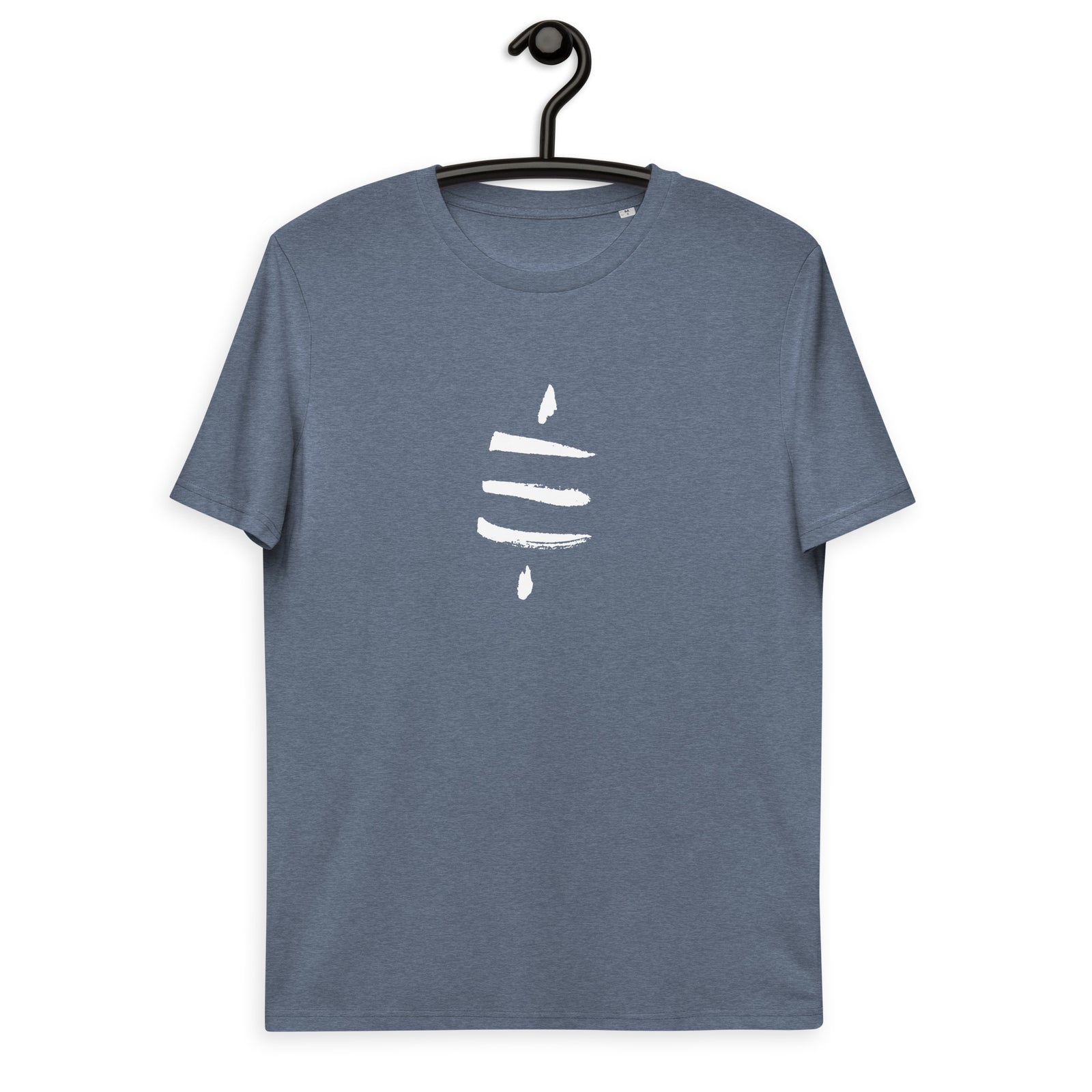Bitcoin Satsymbol Back & Front Men's Organic Cotton T-Shirt