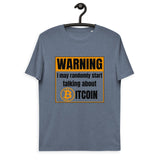 Bitcoin Warning Basic Bio-T-Shirt für Männer