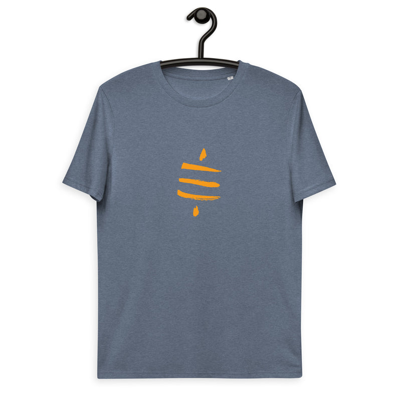 Bitcoin Satsymbol Basic Bio-T-Shirt für Männer