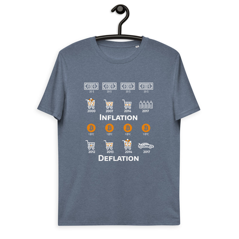Bitcoin Inflation Deflation Men's Organic Cotton T-Shirt