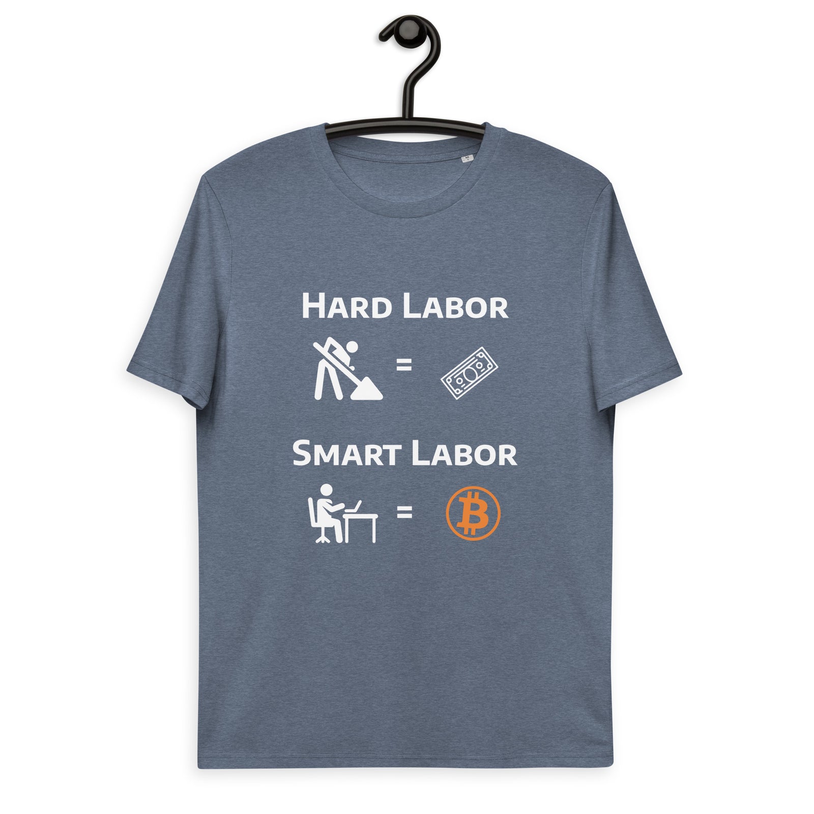 Bitcoin Hard Smart Labor Men's Organic Cotton T-Shirt