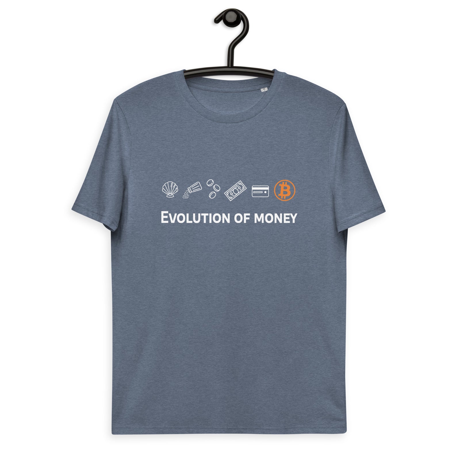 Bitcoin Evolution of Money Men's Organic Cotton T-Shirt