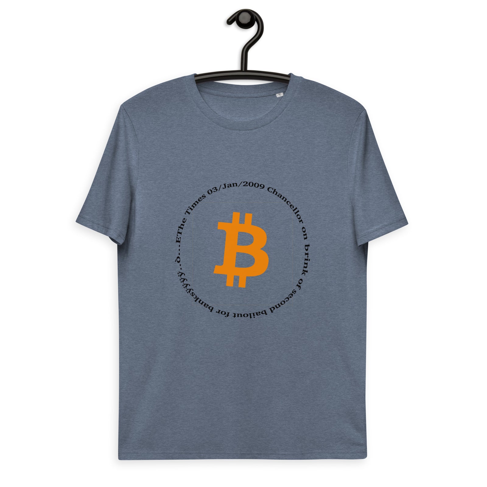 Bitcoin Symbol Men's Organic Cotton T-Shirt
