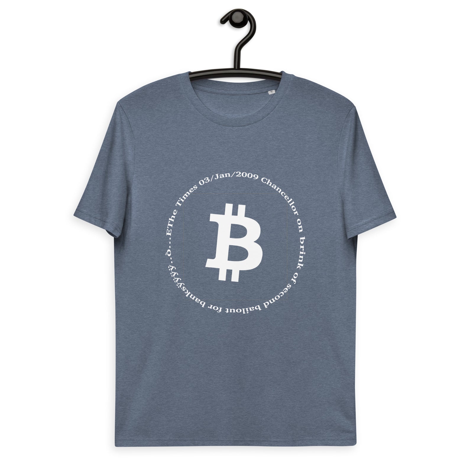 Bitcoin Symbol Men's Organic Cotton T-Shirt