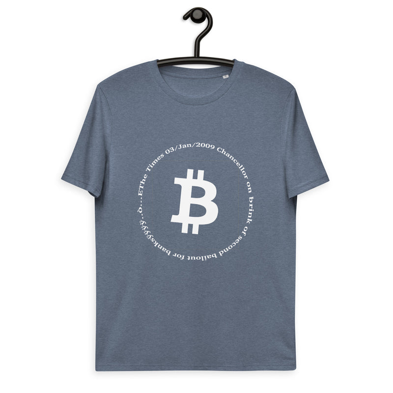 Bitcoin Symbol Men's Organic Cotton T-Shirt