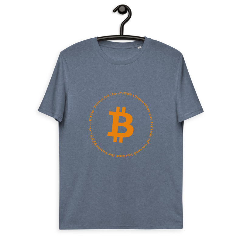 Bitcoin Symbol Basic Bio-T-Shirt für Männer