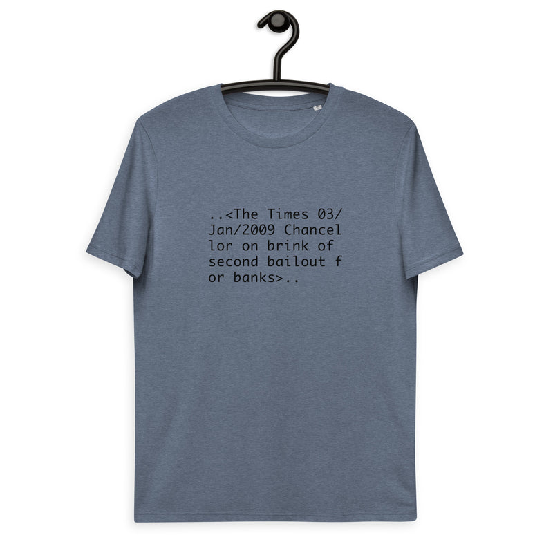 Bitcoin Chancellor Basic Bio-T-Shirt für Männer