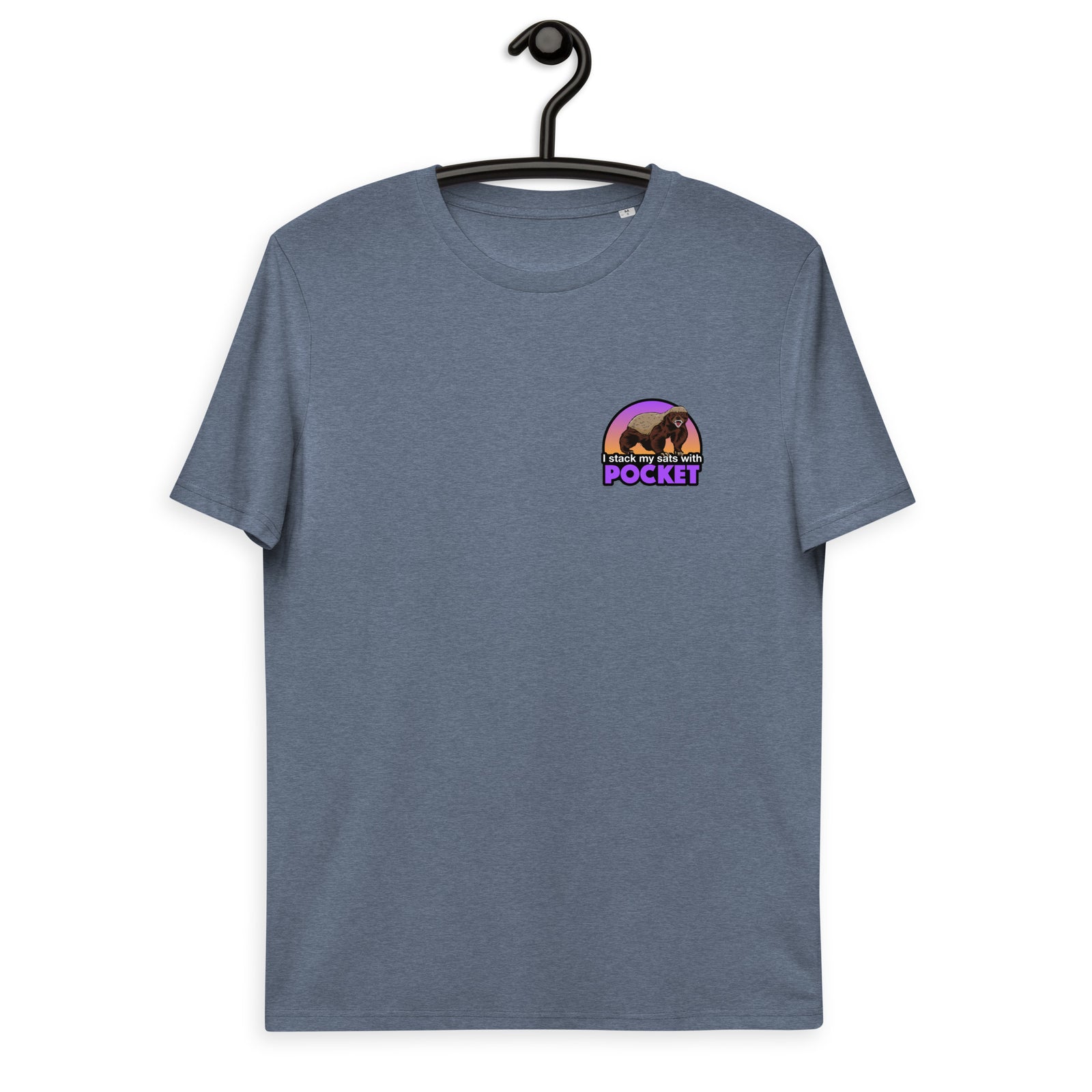 Pocket Bitcoin Honeybadger Men's Organic Cotton T-Shirt