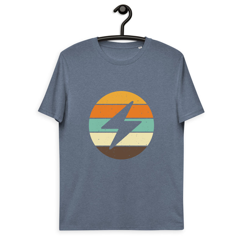 Bitcoin Lightning Retro Men's Organic Cotton T-Shirt
