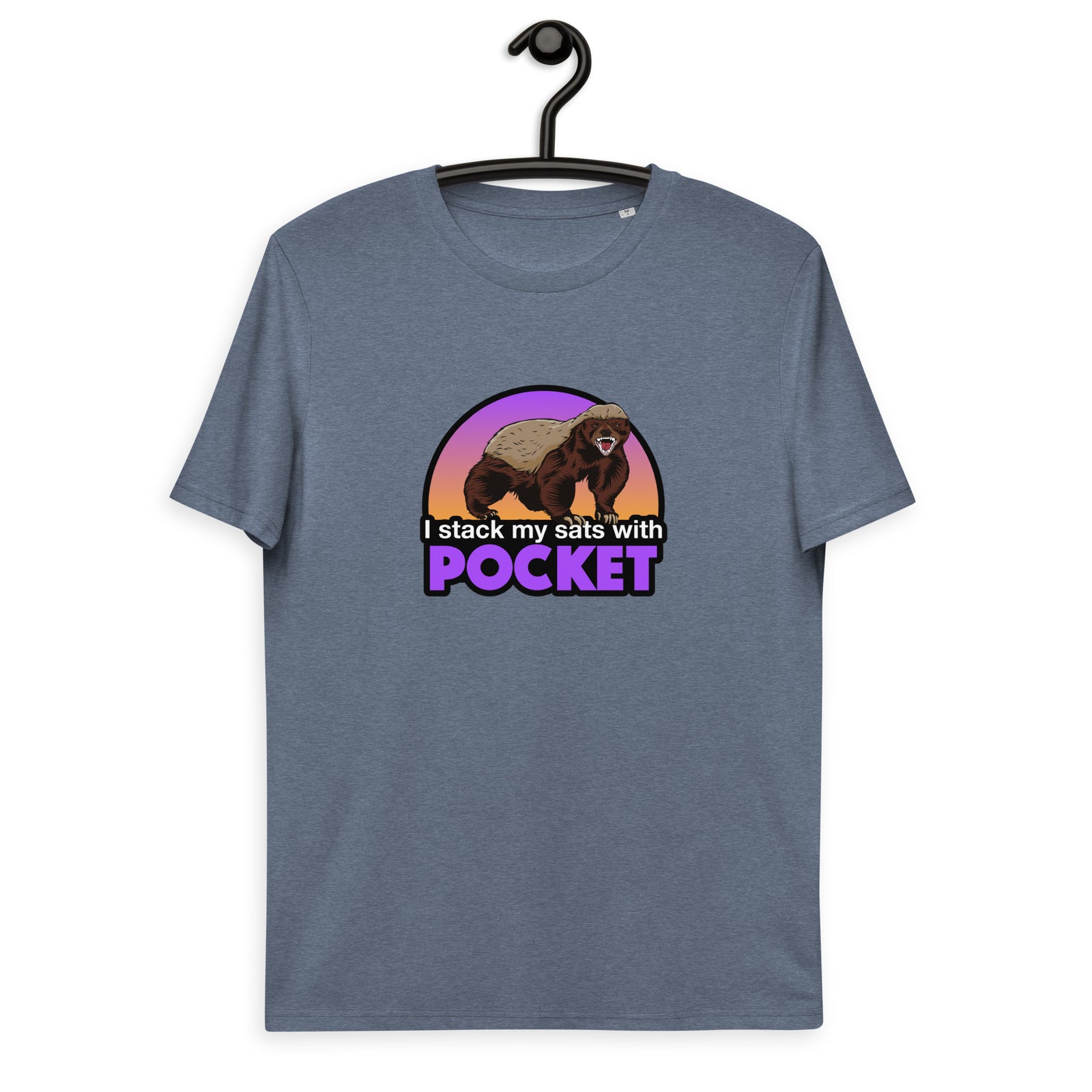 Pocket Bitcoin Honeybadger Men's Organic Cotton T-Shirt