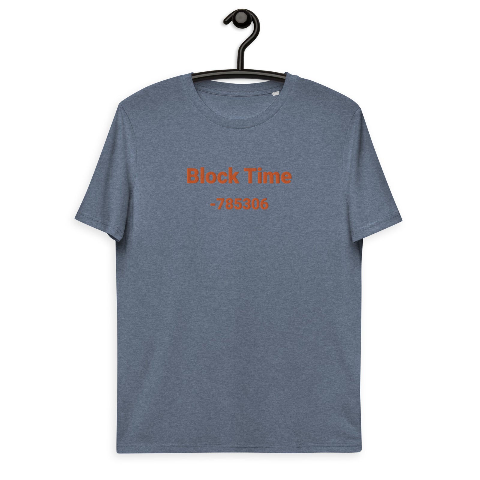 Block Time Personalized Men's Organic Cotton | Bitcoin T-Shirt