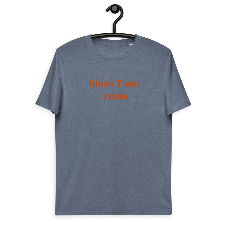 Block Time Personalized Men's Organic Cotton | Bitcoin T-Shirt