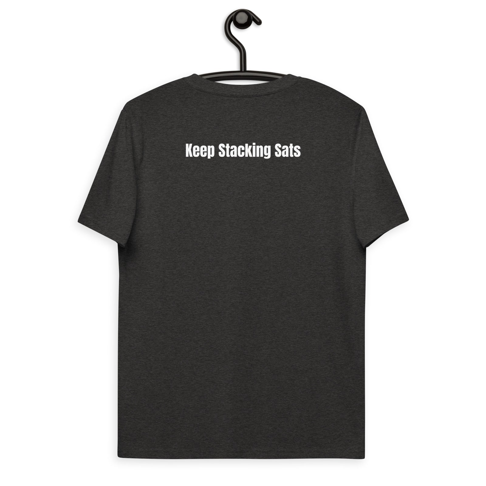 Bitcoin Satsymbol Back & Front Men's Organic Cotton T-Shirt