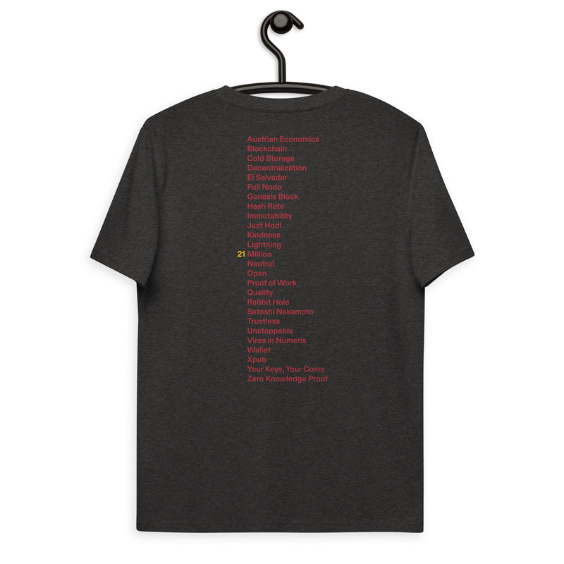 Fix the money. Front & Back Men's Organic Cotton | Bitcoin T-Shirt