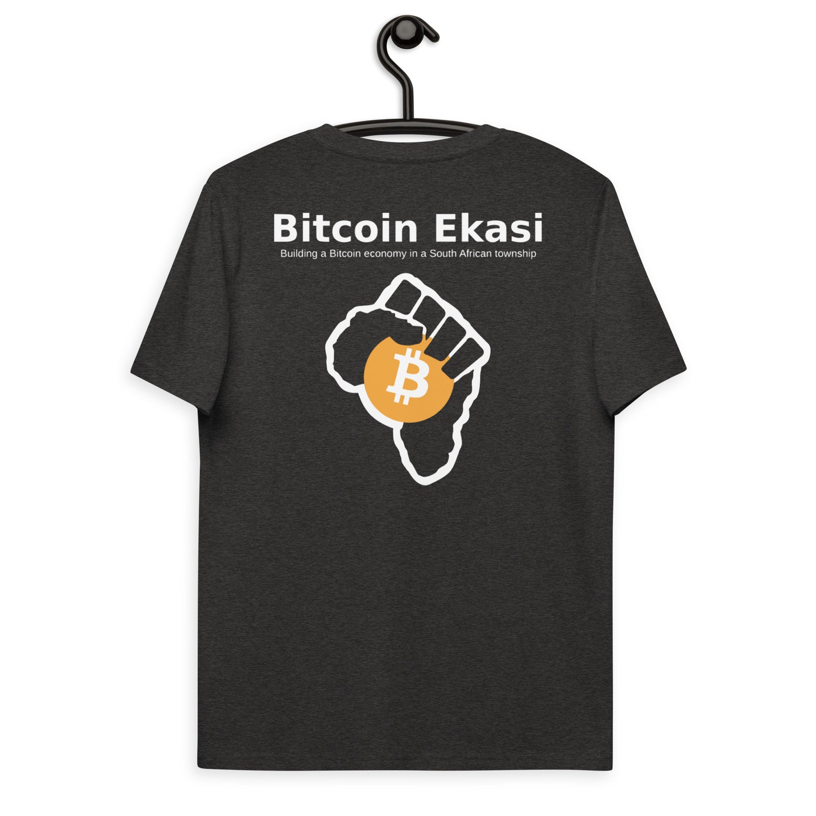 Bitcoin Ekasi Back & Front Men's Organic Cotton T-Shirt