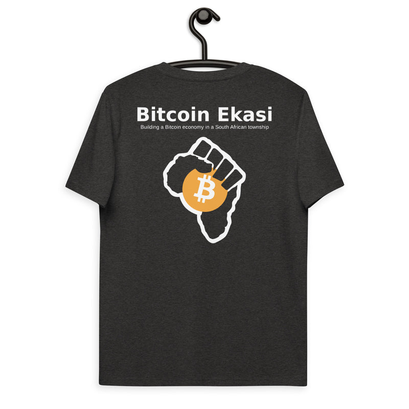 Bitcoin Ekasi Back & Front Men's Organic Cotton T-Shirt