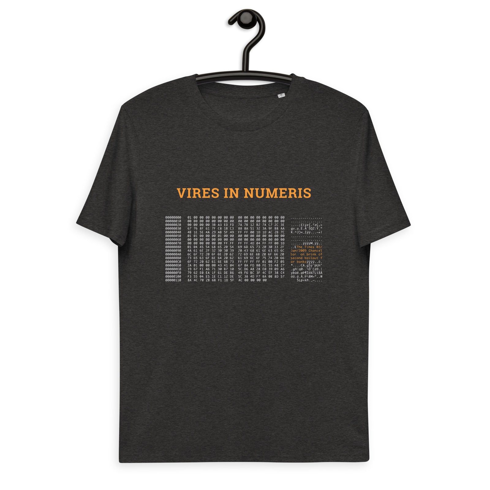 Bitcoin Genesis Block Men’s Organic Cotton T-Shirt