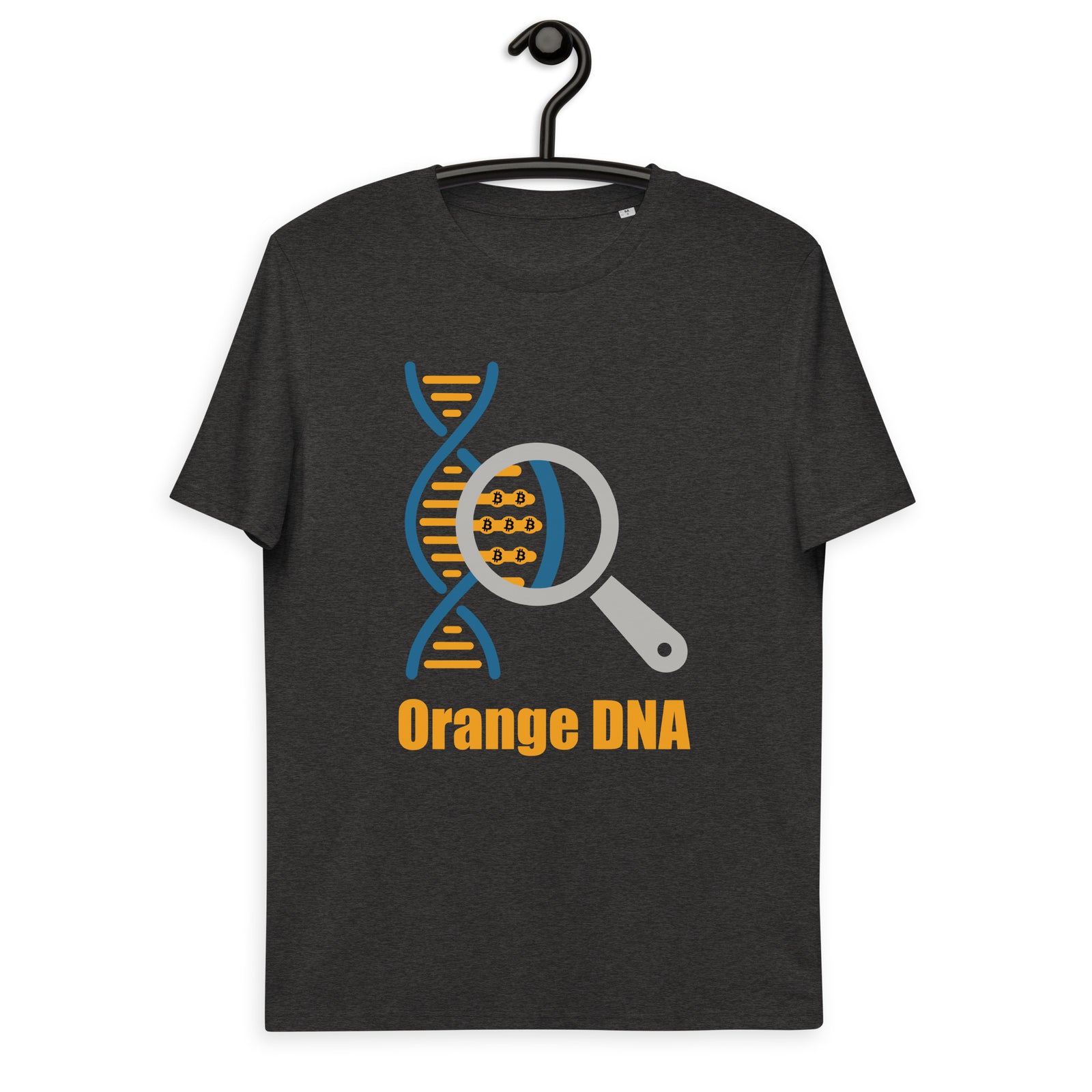 Bitcoin Orange DNA Men's Organic Cotton T-Shirt
