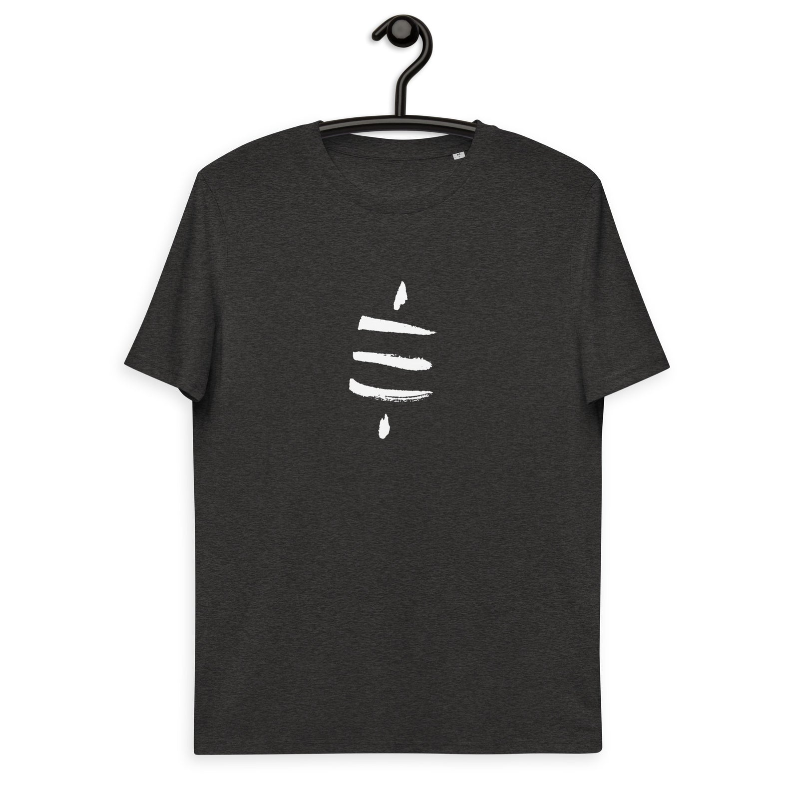Bitcoin Satsymbol Back & Front Men's Organic Cotton T-Shirt