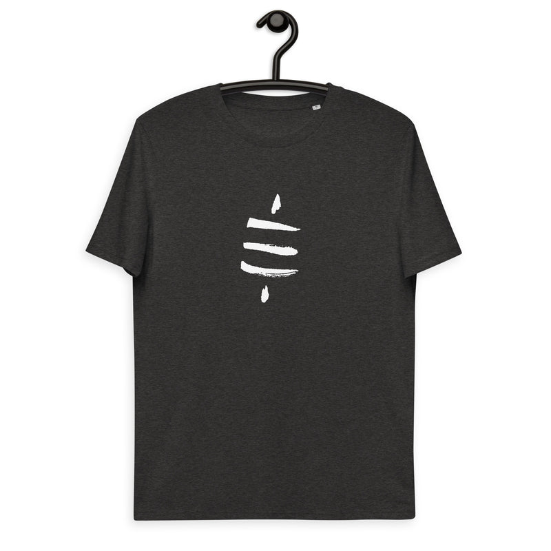 Bitcoin Satsymbol Back & Front Men's Organic Cotton T-Shirt