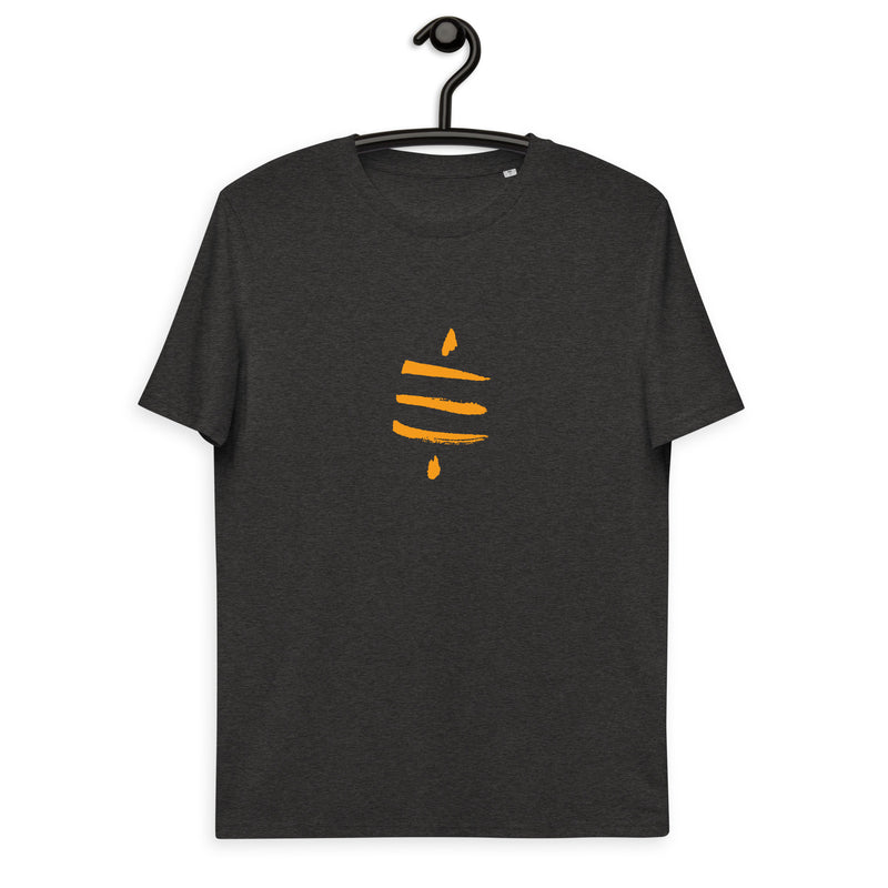 Bitcoin Satsymbol Basic Bio-T-Shirt für Männer