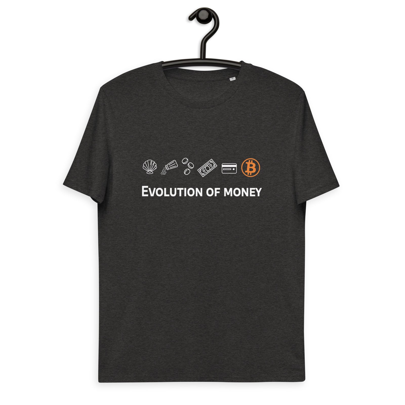 Bitcoin Evolution of Money Men's Organic Cotton T-Shirt