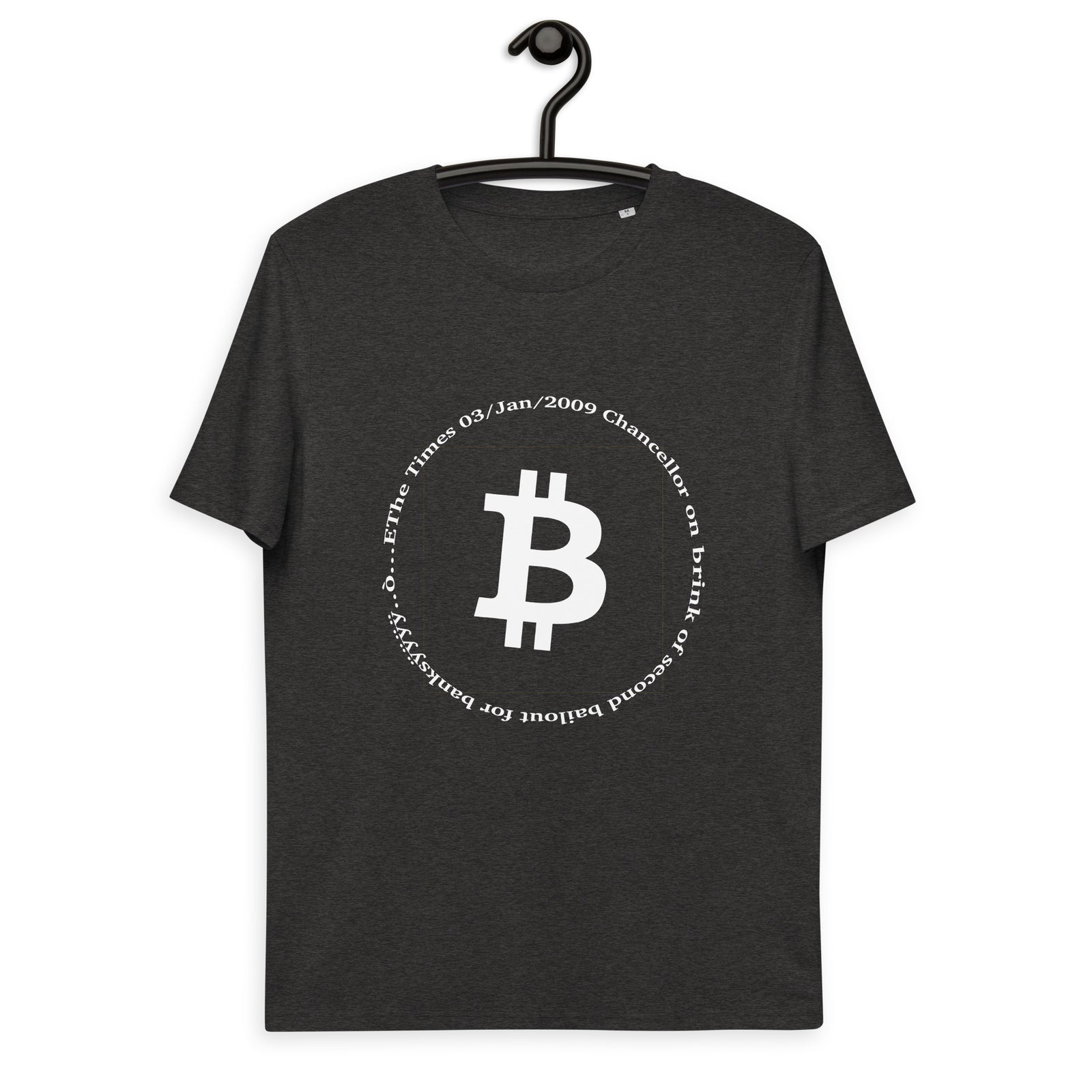 Bitcoin Symbol Men's Organic Cotton T-Shirt