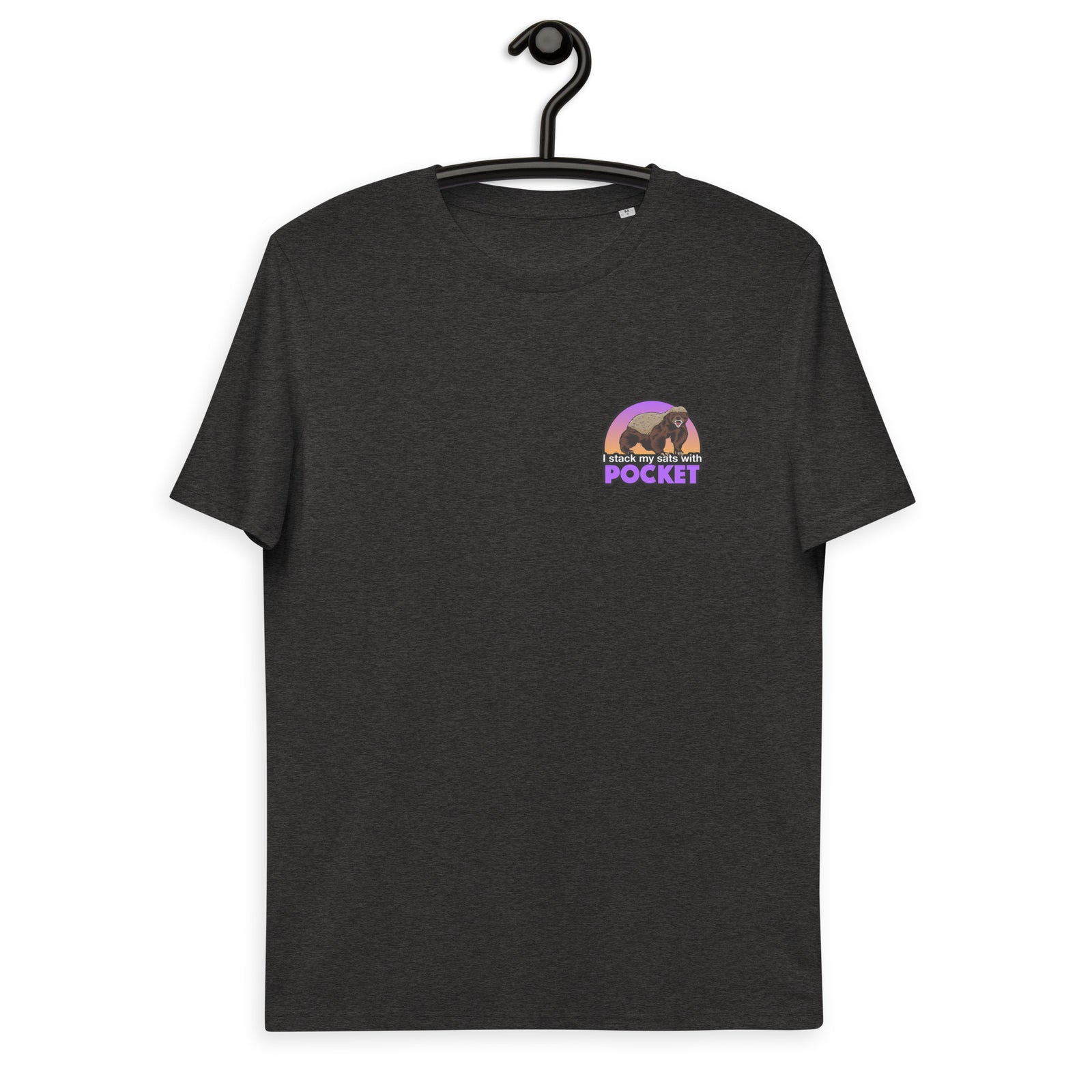 Pocket Bitcoin Honeybadger Men's Organic Cotton T-Shirt