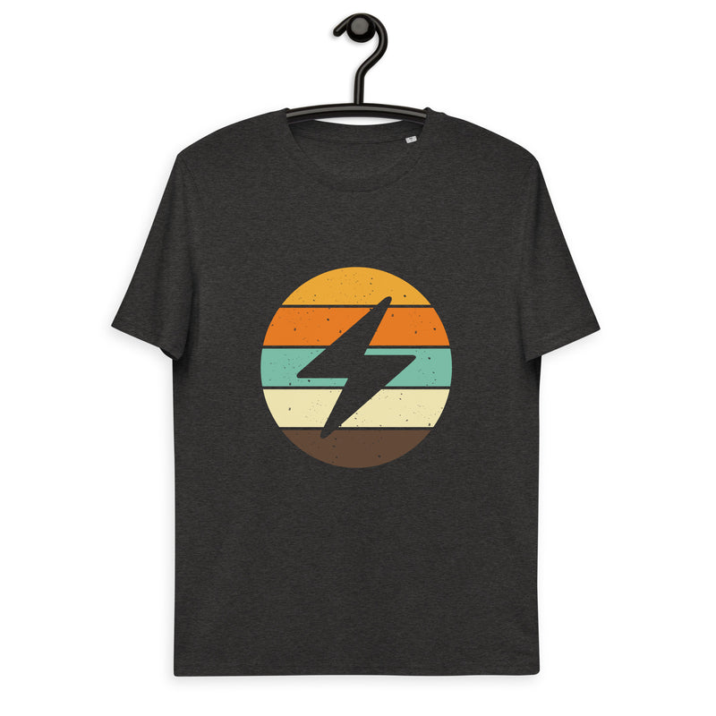 Bitcoin Lightning Retro Men's Organic Cotton T-Shirt