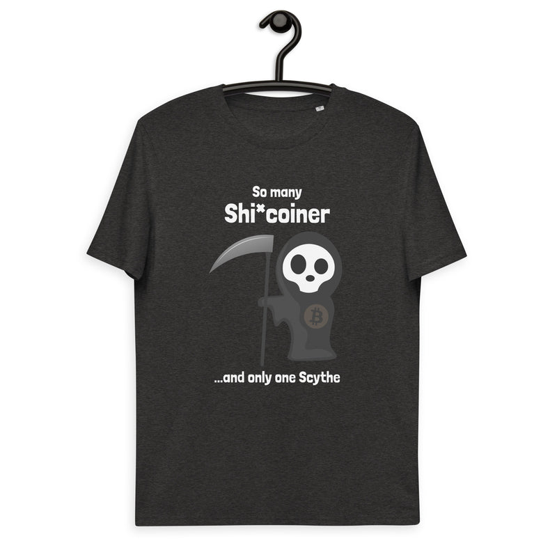 Halloween | Grim Reaper Shitcoiner | Organic Cotton Bitcoin T-Shirt | Unisex