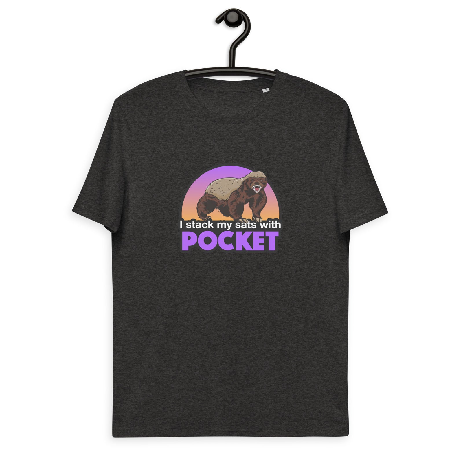 Pocket Bitcoin Honeybadger Men's Organic Cotton T-Shirt