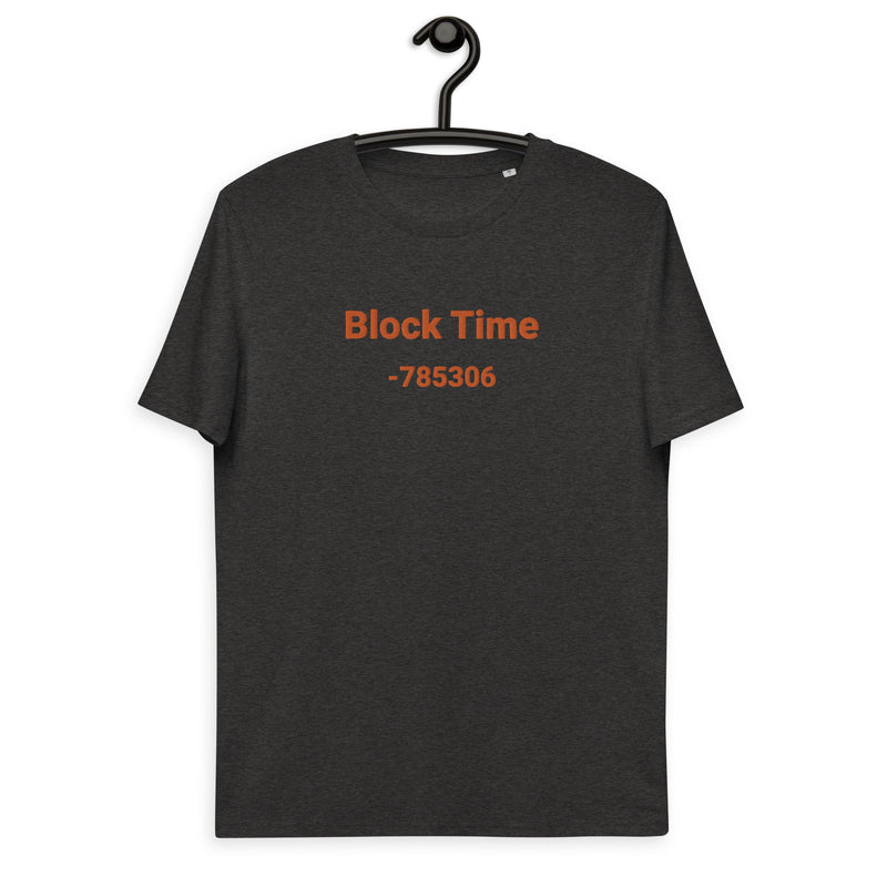 Block Time Personalized Men's Organic Cotton | Bitcoin T-Shirt