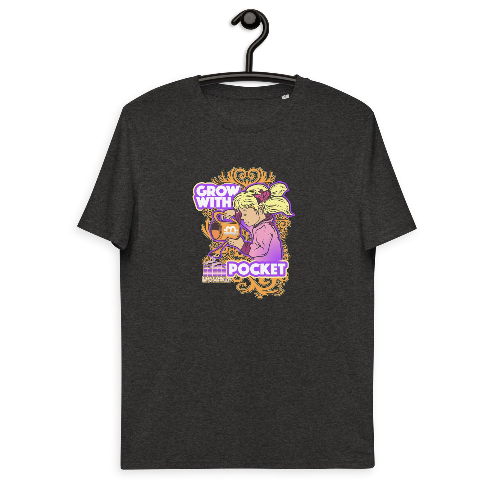 Pocket Bitcoin Girl Men's Organic Cotton T-Shirt