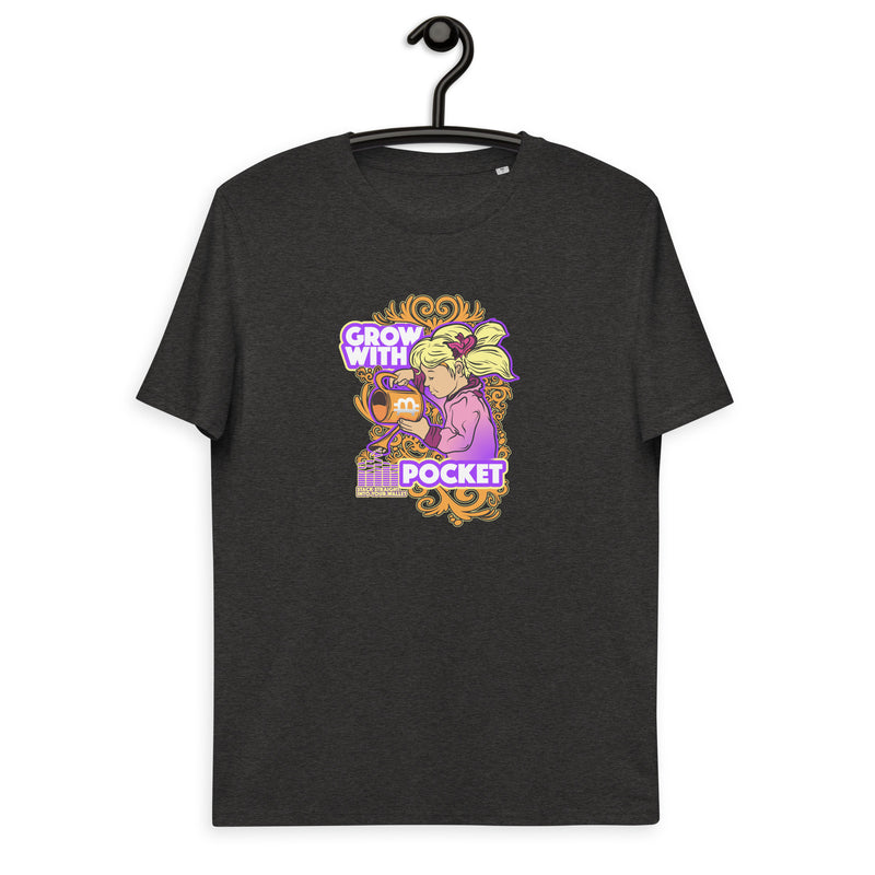 Pocket Bitcoin Girl Men's Organic Cotton T-Shirt
