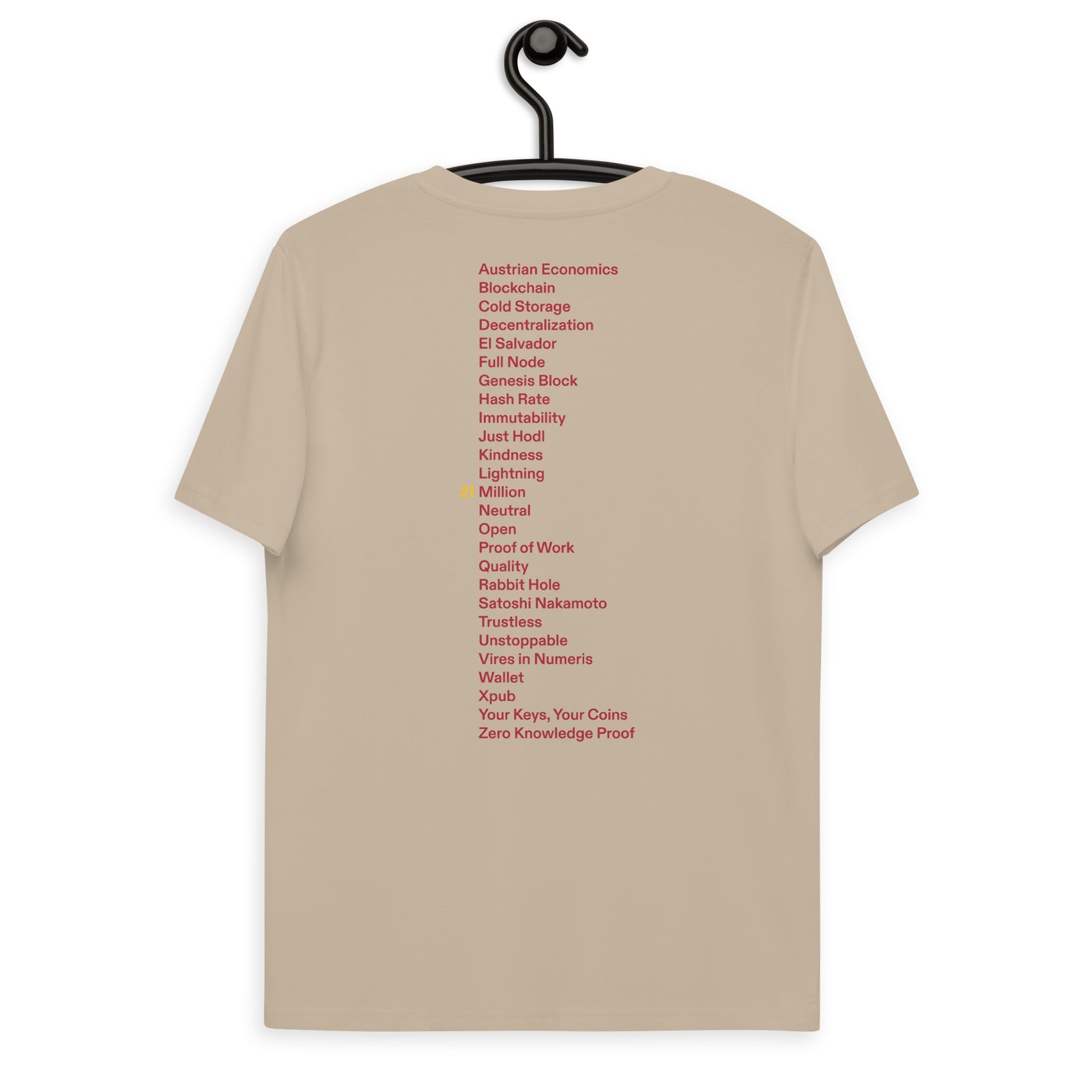 Fix the money. Front & Back Men's Organic Cotton | Bitcoin T-Shirt