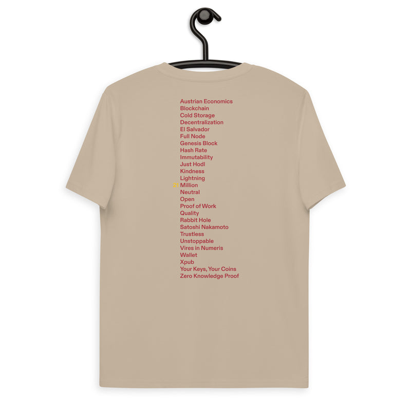 Fix the money. Front & Back Men's Organic Cotton | Bitcoin T-Shirt